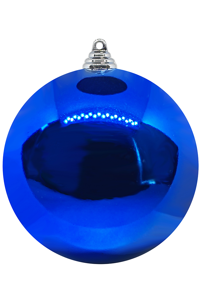 Шар пластиковый глянцевый от 12 до 25 см синий